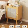 Dormitorio simple lámpara de mesa de noche lujo ligero mesita de noche moderna apartamento pequeño mesita de noche pequeño casillero de almacenamiento hogar con puerta