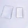 Parche de Cristal Blanco Magnético para Colgante DIY Accesorios Alta Transparencia Rectángulo Gema del Tiempo Imán para Refrigerador Hecho a Medida