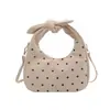 Bolso Pequeño de Mano con Puntos Simples para Mujer 2026 Otoño Nuevo Estilo Moda Bolso Nube Fruncido Popular Personalidad Bolso Cruzado