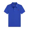 Camisa Polo para Hombre Transfronteriza Color Sólido Verano Bordada Ralph Lauren Manga Corta Casual con Bordado de Pequeño Caballo