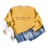 Amazon Transfronterizo Europeo y Americano Casual Letra no puede tirar piedras mientras Suéter Estampado Simple