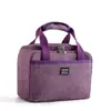 Bolsa bento de tela Oxford engrosada catiónica con asa para lonchera bolsa térmica de mano lámina de aluminio engrosada bolsa para llevar comida para llevar