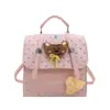 Nova mochila de desenho animado, design versátil de bolinhas, bolsa transversal de ombro único fashion 2026, estilo nicho para o dia a dia, coleção de outono feminina