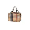 Set de Bolsas de Maquillaje de PVC a Cuadros de Moda con Gran Capacidad, Neceser de Tres Piezas, Bolsa Portátil de Almacenamiento para Cuidado de la Piel en Viajes