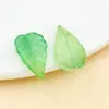 20 Tipos de Cuentas Colgantes de Hoja de Vidrio Verde con Agujeros para Accesorios de Decoración DIY Materiales al por Mayor