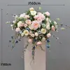 Mesa de Flores para Podio Flor de Mesa Letrero de Flores Mesa de Firma Decoración Flor de Mesa Flor Artificial Hotel Banquete Podio Arte Floral