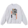 Moletom com capuz pesado lavado e desgastado estampa de personagem de anime tamanho grande oversized hoodie da moda de outono em estoque