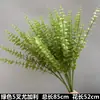 Folha de Dinheiro de Casamento Eucalipto Plástico Flor Artificial Flor de Folha Redonda Dourada Vermelha Arranjo Floral com Grama Buquê Decorativo para Sala de Estar