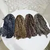 Lenço Plissado Estampado de Leopardo Vintage JM para Mulheres, Lenço de Seda Fino Amassado Versátil para Primavera e Outono, Xale Longo Artístico Vintage