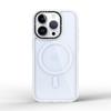 Funda para teléfono móvil con anillo magnético de polvo brillante que gotea pegamento para iPhone16Pro, textura de hilo de lijar con marco metálico, cubierta protectora