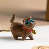 Figura de gatito de sándalo Mini Nicho Decoración de escritorio interior Mascota linda Regalo de cumpleaños Gato Tsundere