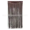 Cortina de Chuva de Seda Laser Colorida 3,3*6,6 pés Decoração de Cena de Teto para Festa de Aniversário Infantil Casamento Cortina de Porta com Franjas