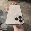 Círculo Delgado Succión Magnética Adecuado para Funda de Teléfono Móvil Iphone16 Apple 14 15Promax Nuevo 12 Transparente 13 Cubierta Protectora Moderna