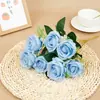 7 Cabeças Rosa Pérola Estilo Outono Cena de Casamento Sala de Estar Buquê Enfeites Flores Artificiais Fabricantes de Comércio Exterior Atacado Flores Artificiais