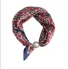 Colar de lenço de seda com pérolas e fecho magnético para mulheres, corrente fina para clavícula de verão, lenço pequeno retrô francês, lenço decorativo para o pescoço