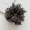Diadema Versátil Estilo Francés con Estampado de Lunares y Leopardo Accesorio para el Cabello Oversize Goma Elástica para Coleta de Gama Alta