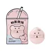 LMLTOP Esponja de Maquillaje de Algodón de Azúcar Linda de Dibujos Animados Forma de Gota de Agua Doble Uso Húmedo y Seco Base Fijadora Esponja Cushion TX31