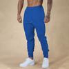 Novas Calças Esportivas Musculares Fitness Estilo Europeu e Americano Transfronteiriças para Homens, Calças Longas Casuais para Corrida, Calças de Moletom Esportivas Outono e Inverno, Calças Casuais