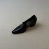 Zapatos de vestir simples retro Chuyuji 2026, diseño elegante y versátil, tacón grueso, punta fina, nuevos mocasines de otoño e invierno