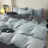 Nuevo Estilo 2025 Fresco y Sencillo Juego de Cama de Cuatro Piezas, Adecuado para Todas las Estaciones, Sábana Plana y Funda de Edredón Individual, Juego de Cama de Tres Piezas para Dormitorio