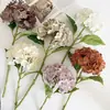Hortensia Grande Realista de Alta Calidad con Textura Impresa en 3D, Adecuada para Decoración Exterior de Hoteles, Paisajismo y Arreglos Florales Artificiales para Bodas