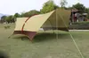 Tienda de campaña de lona de goma negra transfronteriza para acampar, protección solar para acampar, impermeable, refuerzo, toldo grueso, suministros para exteriores, venta al por mayor