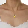 Brincos Femininos de Aço Inoxidável Irregulares com Pingente de Frutas, Folhas de Limão e Flores, Estilo Novo de Verão, Frescos, Doces e Fofos