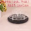 Suporte rotativo de acrílico para batons suporte transparente para batons suporte de exibição de batons em pele de cordeiro suporte de armazenamento para cosméticos e maquiagem