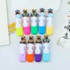 Caneta Marca-Texto Criativa Fofa de Cabeça de Boneca Desenho Animado Caneta Marcadora para Estudantes Caneta de Aquarela Multicolorida Caneta Marcadora para Diário e Anotações
