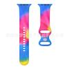 Correa de silicona para Apple iWatch AppleSeries910ultra2 con hebilla de mariposa estampada