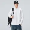 Ropa para Hombre Fengshe / Nuevo Estilo Primavera y Otoño 2026 Camisa Polo de Manga Larga con Cuello Solapa Sudadera Camiseta Sudadera Gruesa para Hombre