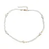 Joyería Transfronteriza Europea y Americana, Cadena de Perlas de Cuentas de Arroz de Lujo Ligero para Mujer, Elegante y de Moda Cadena de Perlas de Arroz para Clavícula