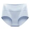 Ropa Interior de Seda de Hielo para Mujer Cintura Media Grafeno Antibacteriano Algodón Puro Crudo Entrepierna Transpirable Levantamiento de Glúteos Talla Grande Pantalones Cortos Delgados