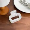 Pinza para el Cabello Grande con Patrón de Mármol de Gama Alta, Material de PC, Pasador Anticaída, Peinado Recogido en la Parte Trasera de la Cabeza, Moderno Accesorio para el Cabello de Pinza Tiburón