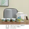 Caneca de Cerâmica Panda Separação de Água e Chá Xícara de Chá Caneca de Escritório Presente Empresarial Conjunto de Chá Copo de Água Conjunto de Três Peças