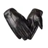 Nuevos guantes de invierno para hombre pu guantes de conducción para conductor montar a caballo más terciopelo acolchado cálido fitness guantes con pantalla táctil