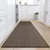 Tapete de cocina de lino transfronterizo, alfombra de baño de chenilla tejida, absorbente y resistente a las manchas, adecuado para entradas y puertas, con respaldo de goma