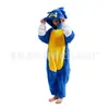 Pijama One-Piece de Desenho Animado Animal para Crianças e Adultos Roupas Fofas de Performance para Halloween Transfronteiriço Nezha Cos Flanela