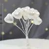 Nuevo adorno de piruleta de bola de lentejuelas con lazo de celebridad en línea, adorno para pastel de cumpleaños, decoración creativa para mesa de postres de fiesta