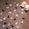 Nuevos Pegatinas Estéreo para Uñas con Relieve de Familia de Gatos Sky Lindas de Alto Valor Adhesivas Decoración DIY para Cámara de Uñas