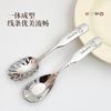 Cuchara de Sopa Personalizada de Acero Inoxidable 316 para Comer Bebés, Cuchara de Fondo Plano, Cuchara Lingote, Cuchara de Concha para Postre, Cuchara para Yogur