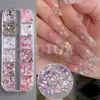 Acessórios para Nail Art Resina Mista Tendência Fundo Plano Irregular Mini Pequeno Acrílico Nail Art Decorações de Strass Acessórios