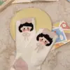 Meias de Dormir Espessas com Forro de Lã Outono e Inverno Morango Menina Pequena Veludo de Visão Noturna Macias Pelúcia Rosa Menina Meias Fofas