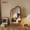 Espelho de Maquiagem Estilo Medieval, Espelho de Penteadeira, Espelho Decorativo de Nuvem para Quarto/Casa, Espelho de Penteadeira de Mesa Montável na Parede