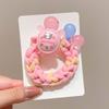 Cordão de Cabelo Infantil Kulomi Tecido Menina Bonito Luminoso Pequena Tartaruga Anel de Cabelo Menina Elástico Alto Tendão de Borracha Acessórios de Cabelo