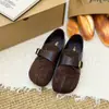 Fivela Retrô Cabedal de Couro Sapatos Birkenstock Femininos 2026 Primavera Nova Moda Versátil Camurça Solado Grosso Sapatos Preguiçosos Sapatos de Pão