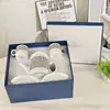 Conjunto de Xícara e Pires de Café Estilo Hepburn Feminino Ouge W, Caneca Listrada Retrô, Prato de Jantar Estilo Ocidental, Conjunto para Chá da Tarde