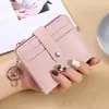 Cartera Sencilla para Mujer Estilo Europeo y Americano Modelo Corto 70% de Descuento Cartera Pequeña para Mujer Llavero Portamonedas Portatarjetas Cartera de Cuero de Moda Versátil