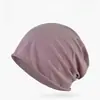 Gorro de noche de algodón puro de una sola capa, ultra ligero y fino, para el postparto, sombrero anticaída para personas mayores, quimioterapia, calvicie, transpirable