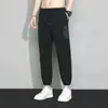 Fabricante Original Pantalones de Seda Helada para Hombre Secado Rápido Transpirables Casuales para Correr Deportes Corte Holgado Jogger Talla Grande Verano Estilo Delgado